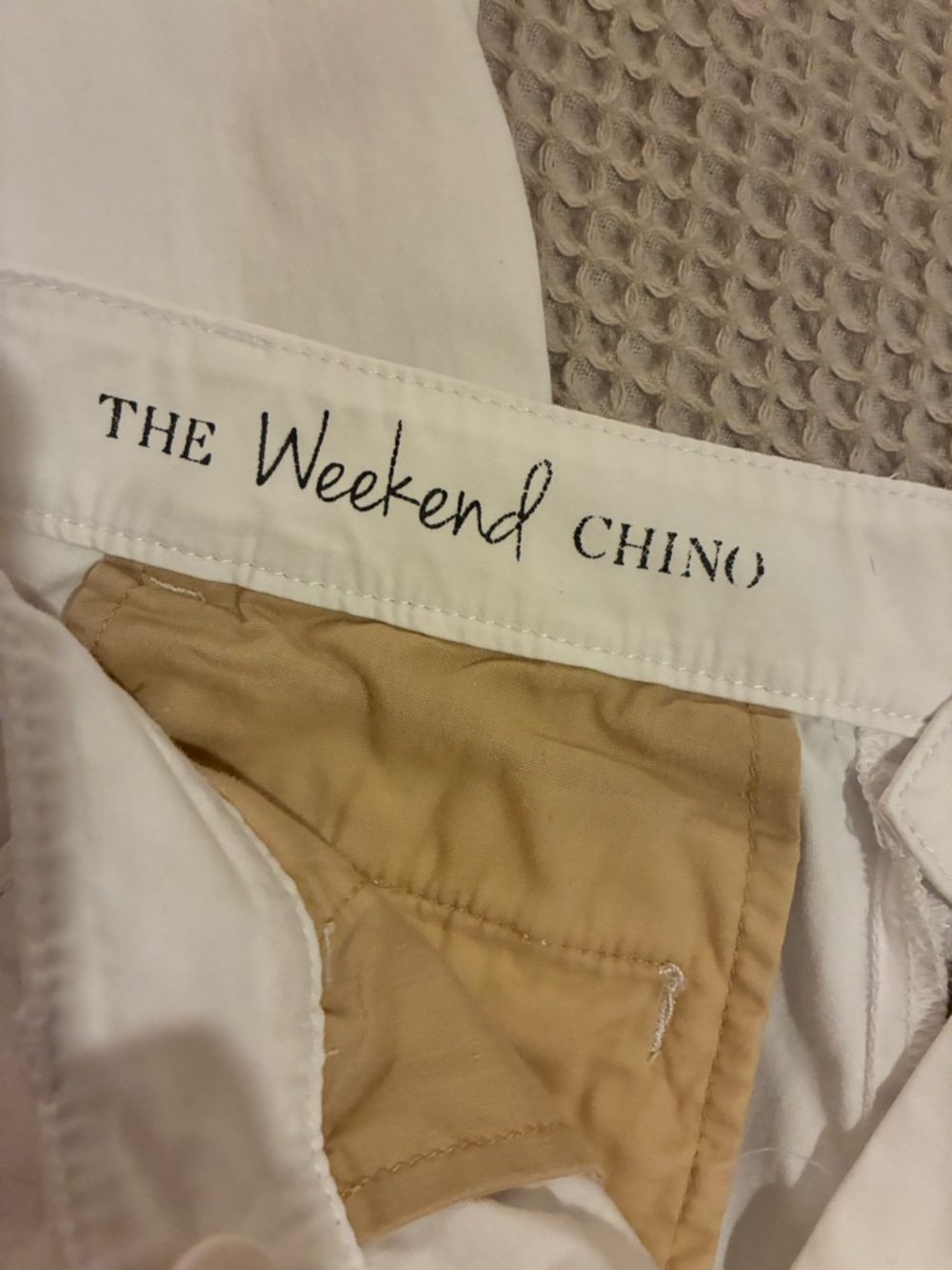 Talbots White Weekend Chino Pants, 2P - Picture 4 of 7